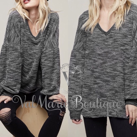 READY FOR FALL chunky vneck knit top - Picture 7 of 8